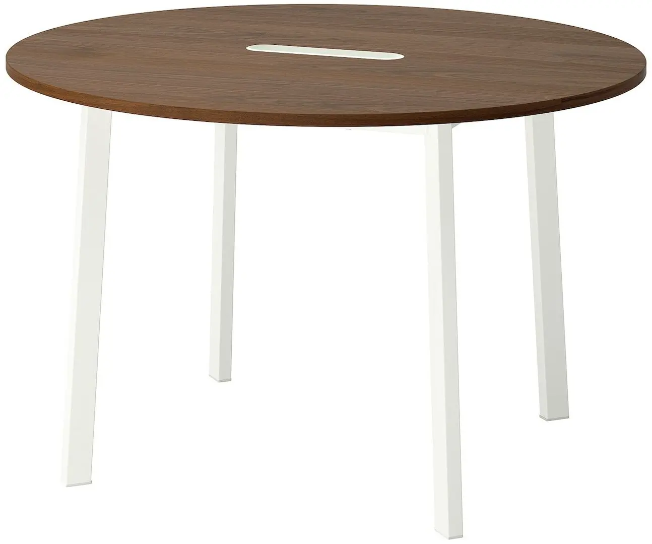 Стол для конференций Ikea Mittzon 120x75 (Орех/Белый) - 5