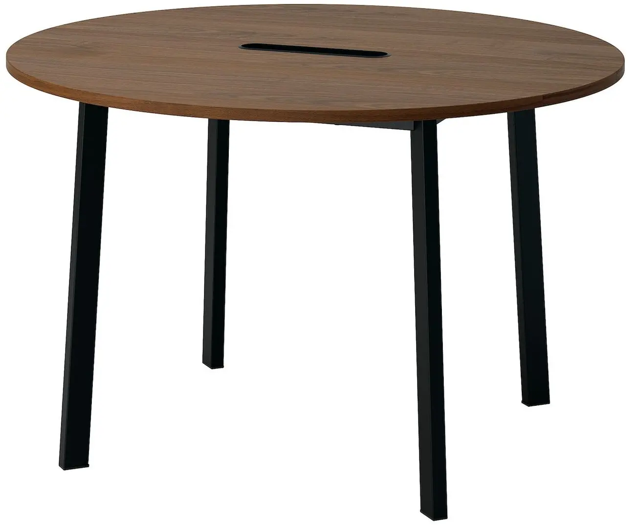 Masa pentru conferinte Ikea Mittzon 120x75 (Furnir Nuc/Negru)