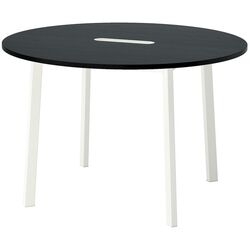 Masa pentru conferinte Ikea Mittzon 120x75 (Furnir Frasin/Vopsit Negru/Alb) Thumb