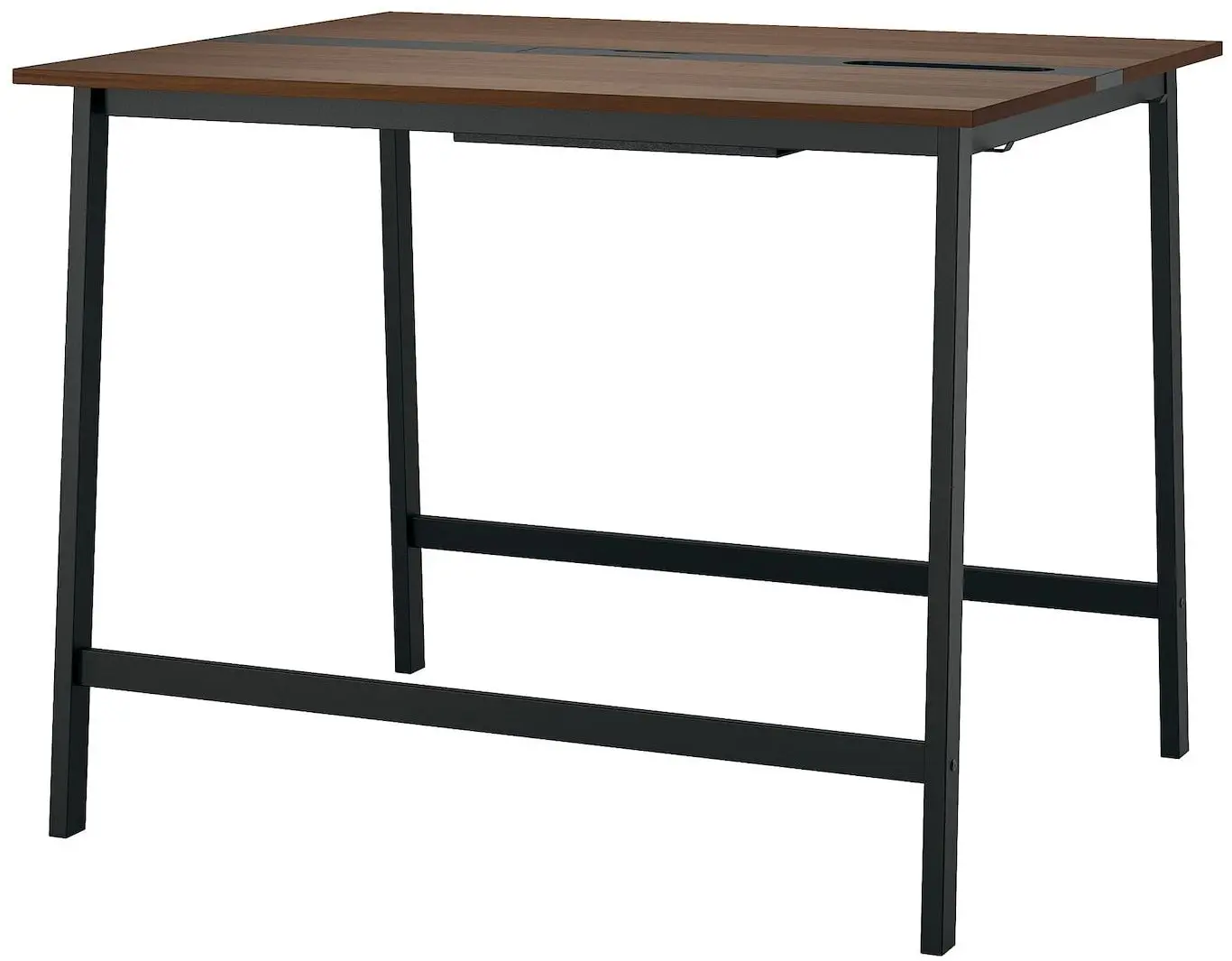 Masa pentru conferinte Ikea Mittzon 140x108x105 (Furnir Nuc/Negru)