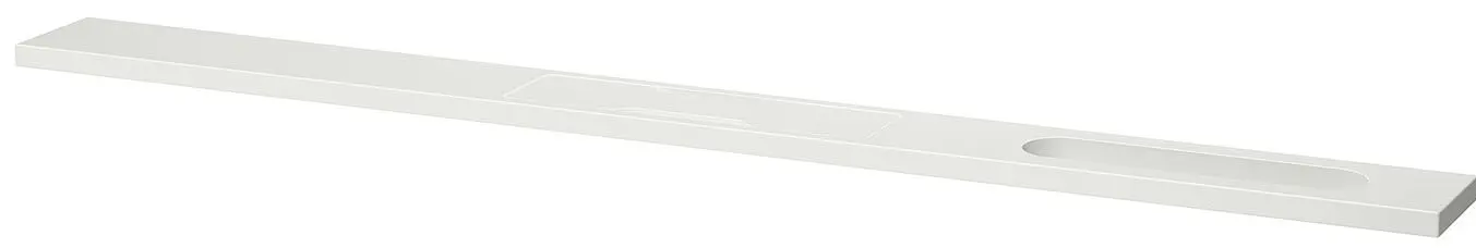 Стол для конференций Ikea Mittzon 140x108x105 (Ясеневый шпон/Черная Морилка/Белый)