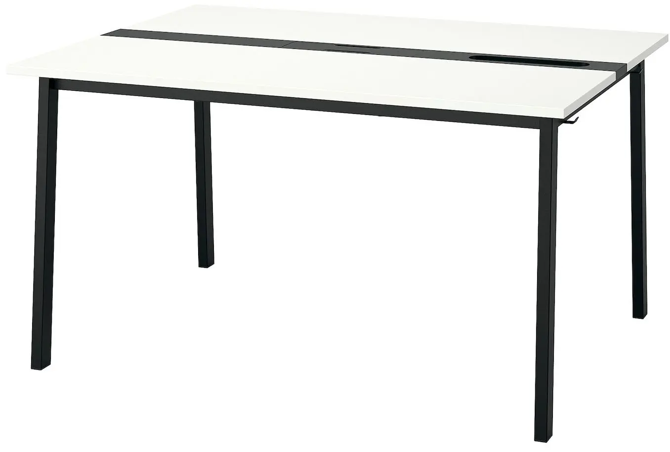 Masa pentru conferinte Ikea Mittzon 140x108x75 (Alb/Negru)