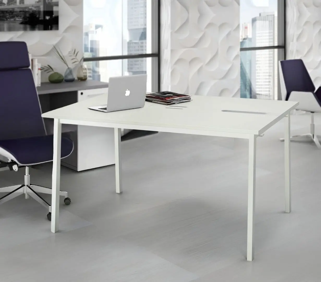 Masa pentru conferinte Ikea Mittzon 140x108x75 (Alb)