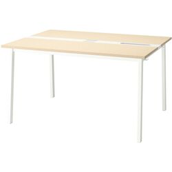 Стол для конференций Ikea Mittzon 140x108x75 (Березовый шпон/Белый) Thumb