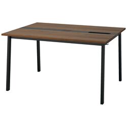 Masa pentru conferinte Ikea Mittzon 140x108x75 (Furnir nuc/Negru) Thumb