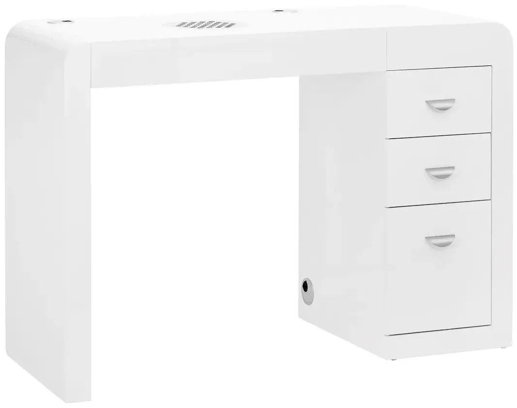 Masa manichiură cu aspirator Activeshop 312 141617 Left (White)