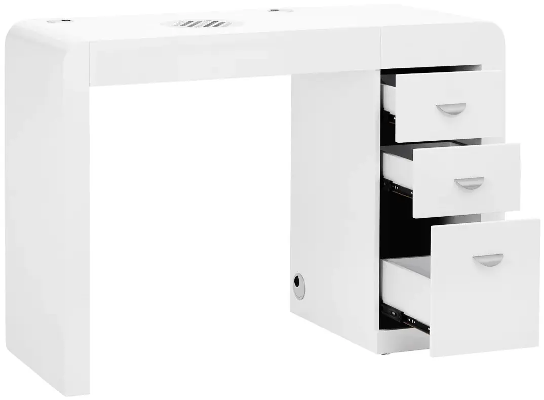 Masa manichiură cu aspirator Activeshop 312 141617 Left (White)