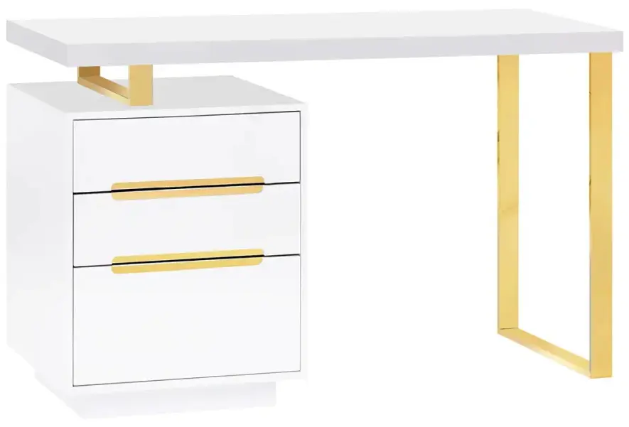 Masa de manichiura Activeshop 3311G 146657 (Gold/White)