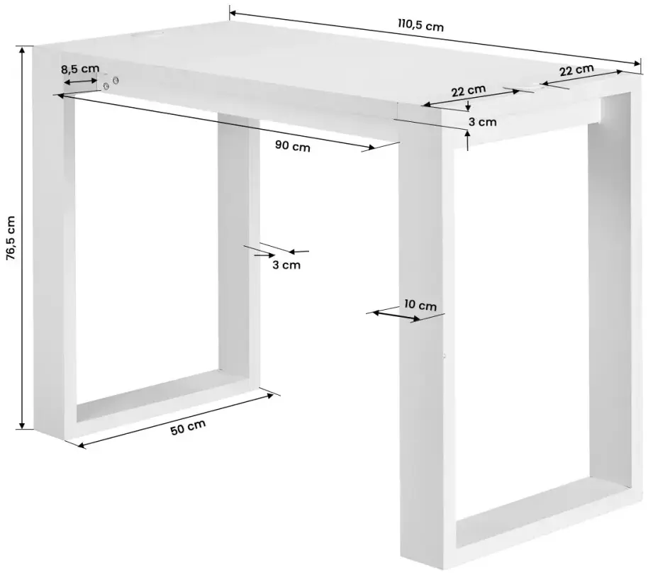 Стол маникюрный Activeshop G031 154211 (White) - 3