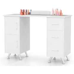 Masa manichiură Costway HB88758WH (White) Thumb