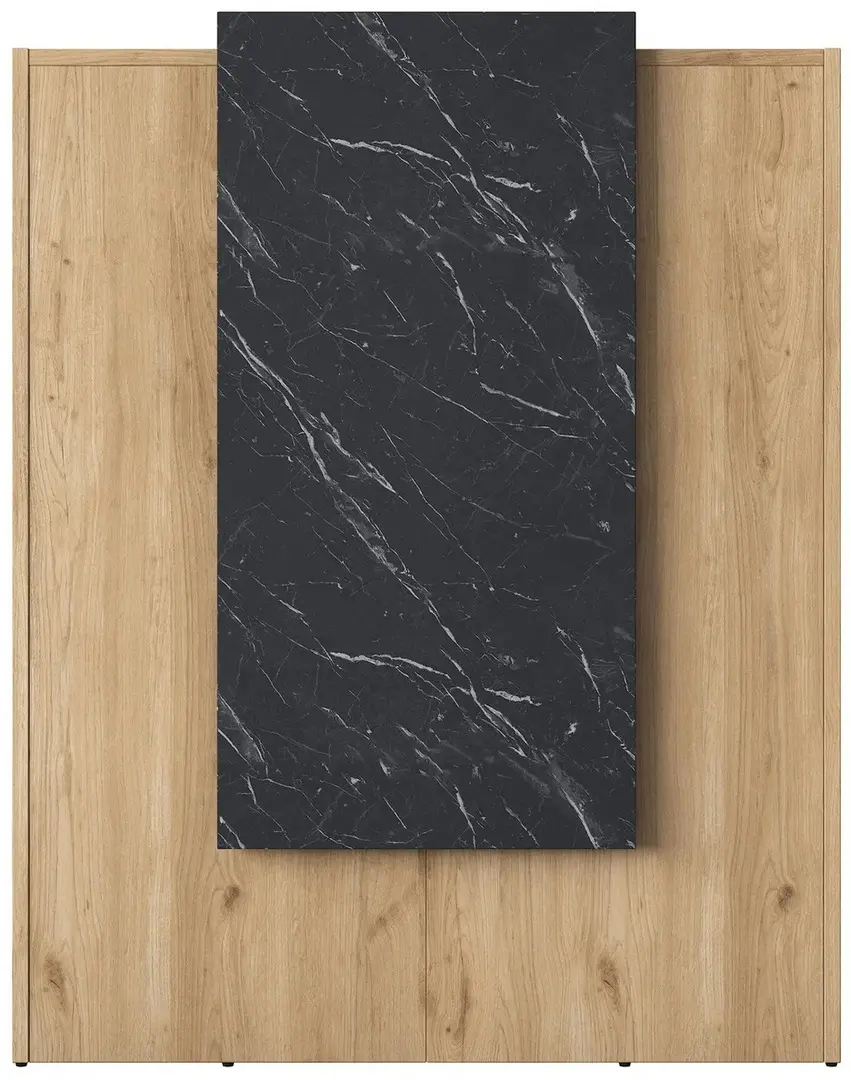 Birou de receptie Mirage Meble MA101 2925 (Walnut/Black Marble) - 2