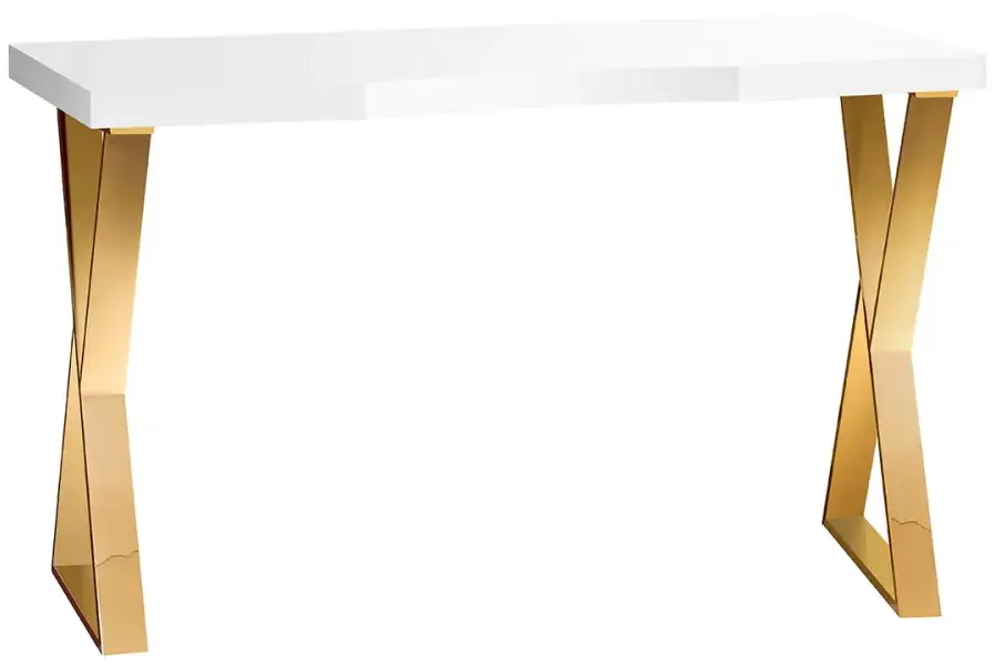 Стол маникюрный Momo 04-GL 151035 (White/Gold)