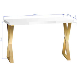 Стол маникюрный Momo 04-GL 151035 (White/Gold) Thumb