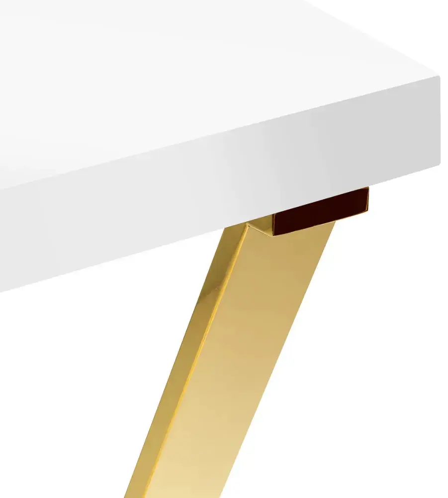 Стол маникюрный Momo 04-GL 151035 (White/Gold)