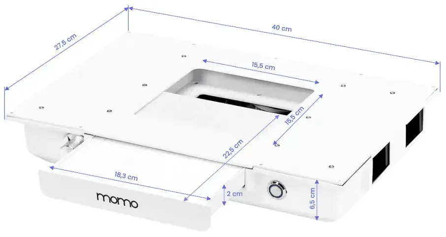 Masa de manichiura Momo 04-GL 151038 (White/Gold)