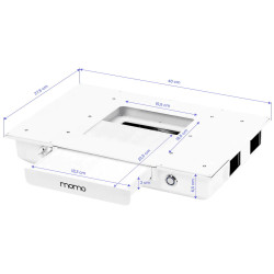 Стол маникюрный с вытяжкой Momo 04-SL 151039 (White/Chrome) Thumb