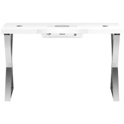 Стол маникюрный с вытяжкой Momo 04-SL 151039 (White/Chrome) Thumb