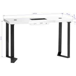 Masa de manichiura Momo 05-BL 154459 (White/Black) Thumb