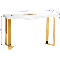 Masa de manichiura Momo 05-GL 151048 (White/Gold) Thumb