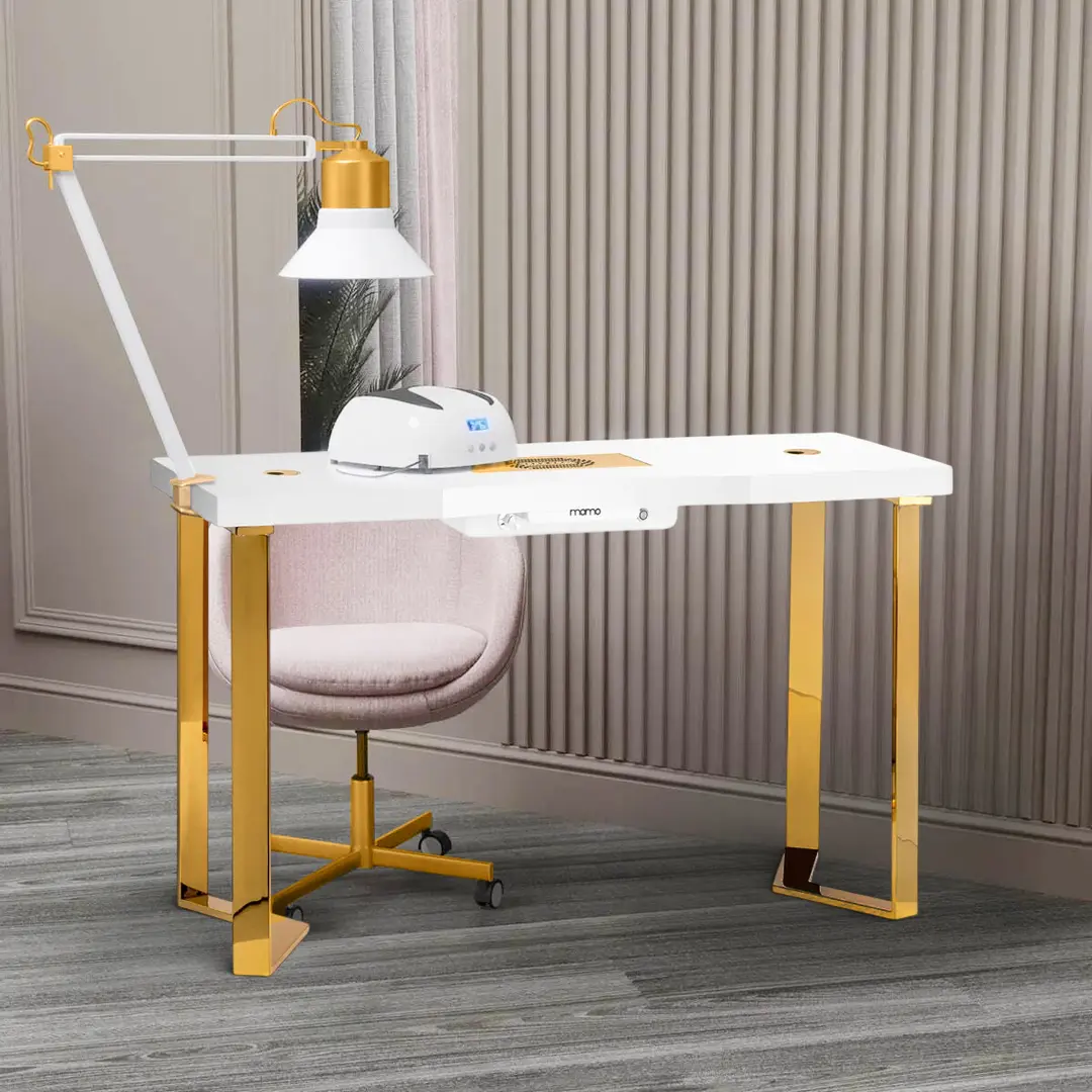 Masa de manichiura Momo 05-GL 151048 (White/Gold)