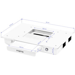 Masa de manichiura Momo 05-SL 151049 (White/Silver) Thumb