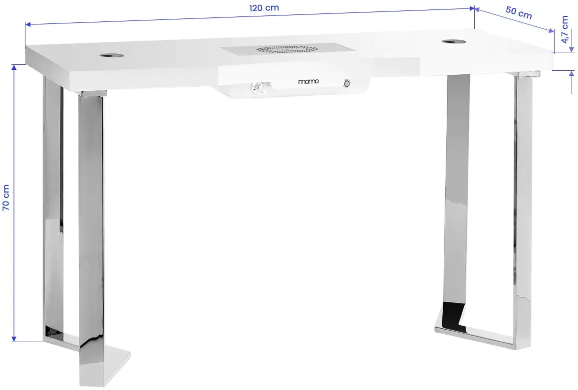 Masa de manichiura Momo 05-SL 151049 (White/Silver)