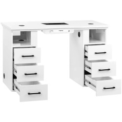 Стол маникюрный с вытяжкой Momo L01 151026 (White) Thumb
