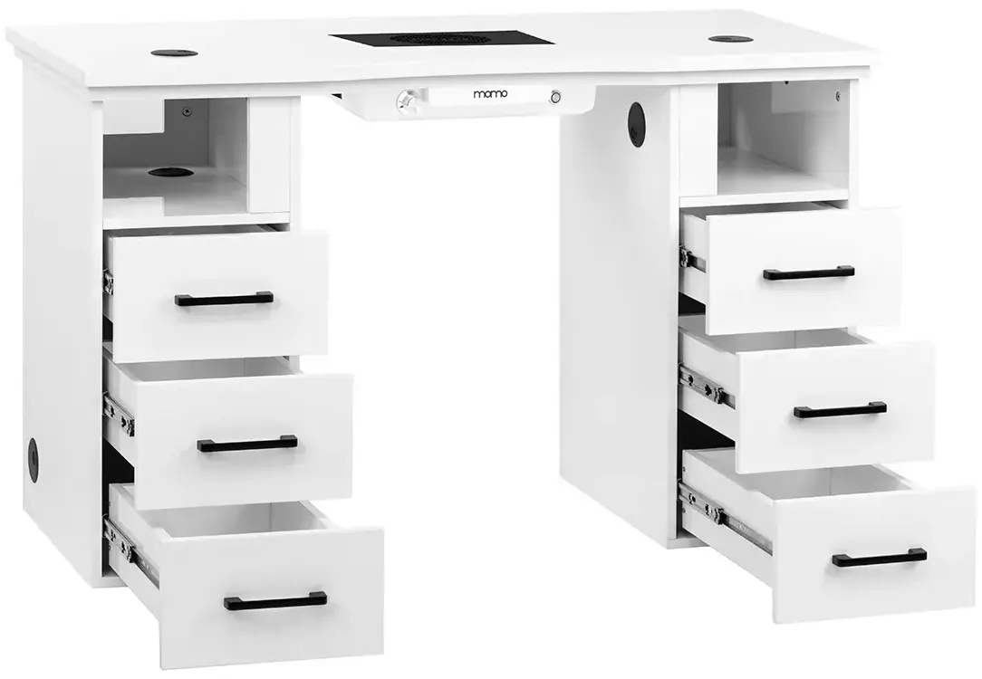 Стол маникюрный с вытяжкой Momo L01 151026 (White) - 19