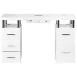Стол маникюрный с вытяжкой Momo L03 151032 (White/Chrome) Thumb