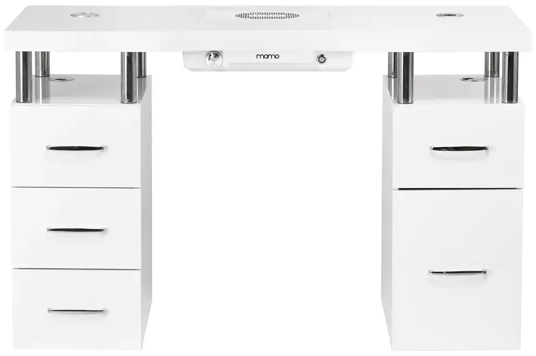 Стол маникюрный с вытяжкой Momo L03 151032 (White/Chrome) - 11