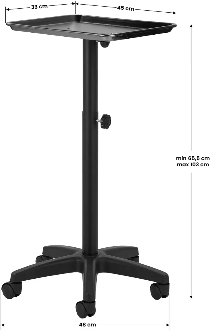 Столик парикмахерский мобильный Pro Ink 121 142661 (Black)