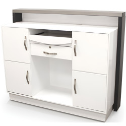 Birou de receptie Quirumed 359-HKT451 (White/Grey) Thumb