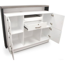 Birou de receptie Quirumed 359-HKT451 (White/Grey) Thumb