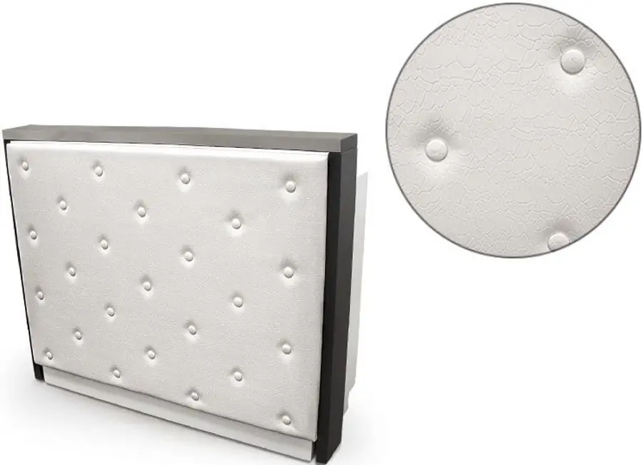 Birou de receptie Quirumed 359-HKT451 (White/Grey) - 4