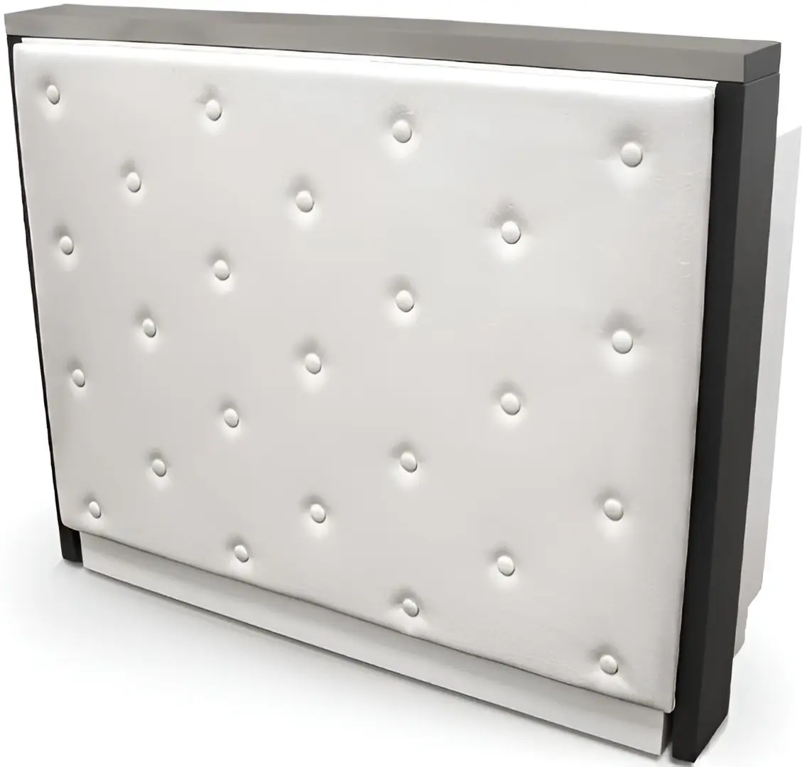 Birou de receptie Quirumed 359-HKT451 (White/Grey)