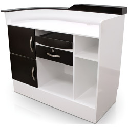 Стол-ресепшн Quirumed 359-HKT453 (White/Black) Thumb