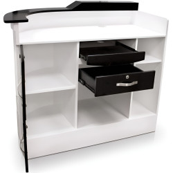 Стол-ресепшн Quirumed 359-HKT453 (White/Black) Thumb