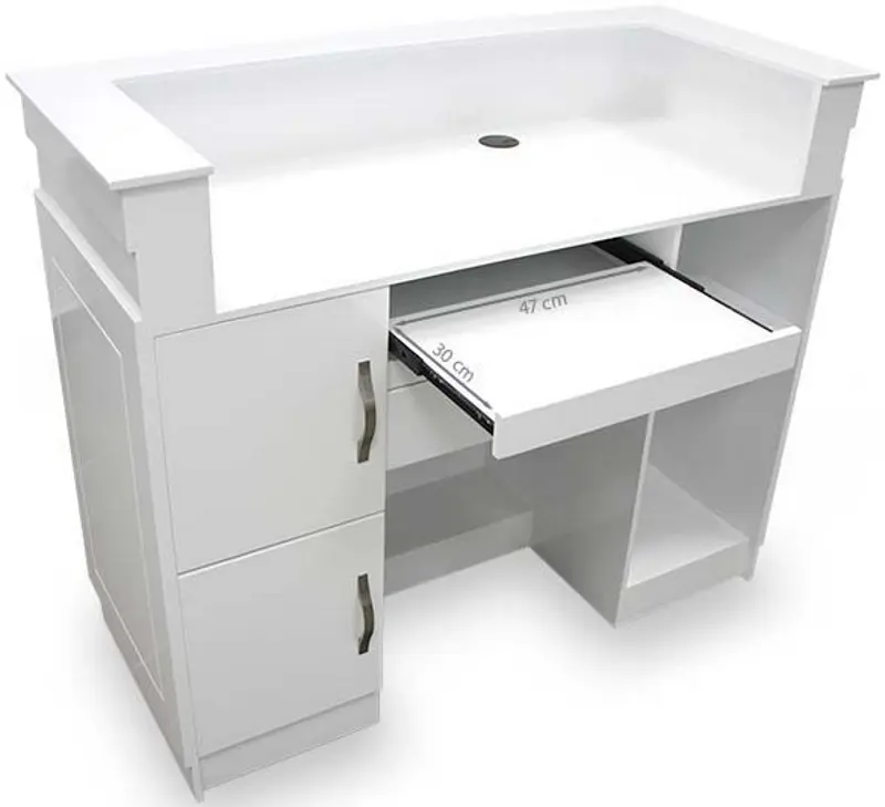 Birou de receptie Quirumed 359-HKT466D (White) - 4
