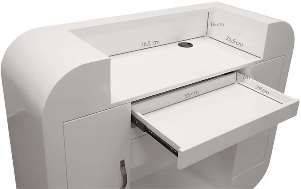 Стол-ресепшн Quirumed 359-HKT840 (White) - 4