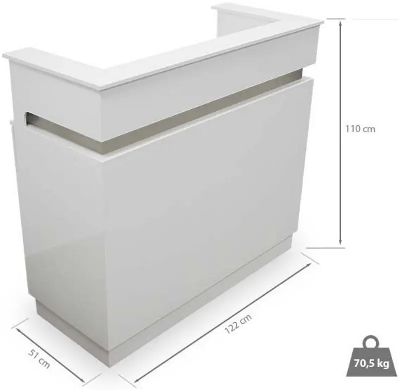 Стол-ресепшн Quirumed 359-HKT851 (White) - 3