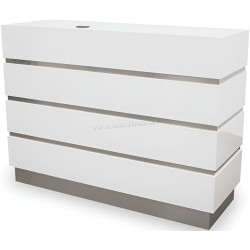 Стол-ресепшн Quirumed 359-HKT873 (White/Grey)