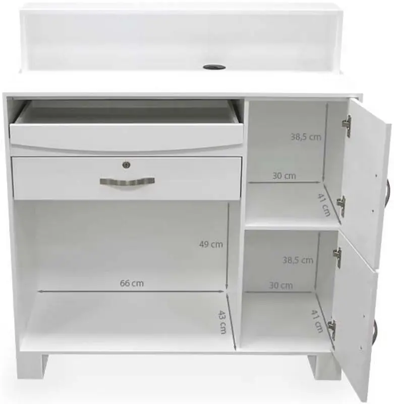 Birou de receptie Quirumed 359-HKT898 (White) - 5