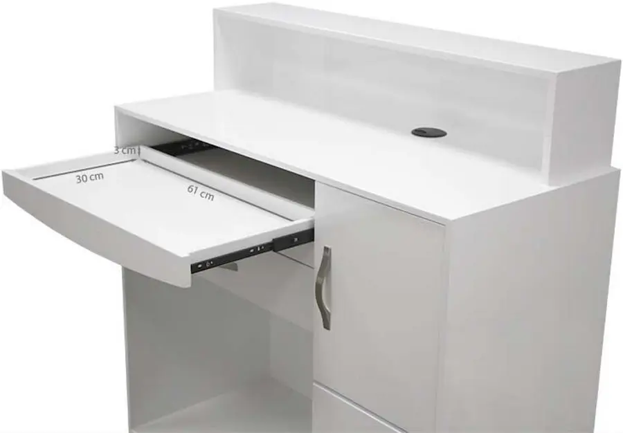 Birou de receptie Quirumed 359-HKT898 (White) - 6