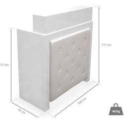 Birou de receptie Quirumed 359-HKT898 (White) Thumb