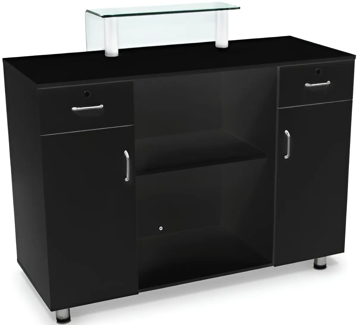 Birou de receptie Quirumed 360-DP3307-BK (Black) - 2