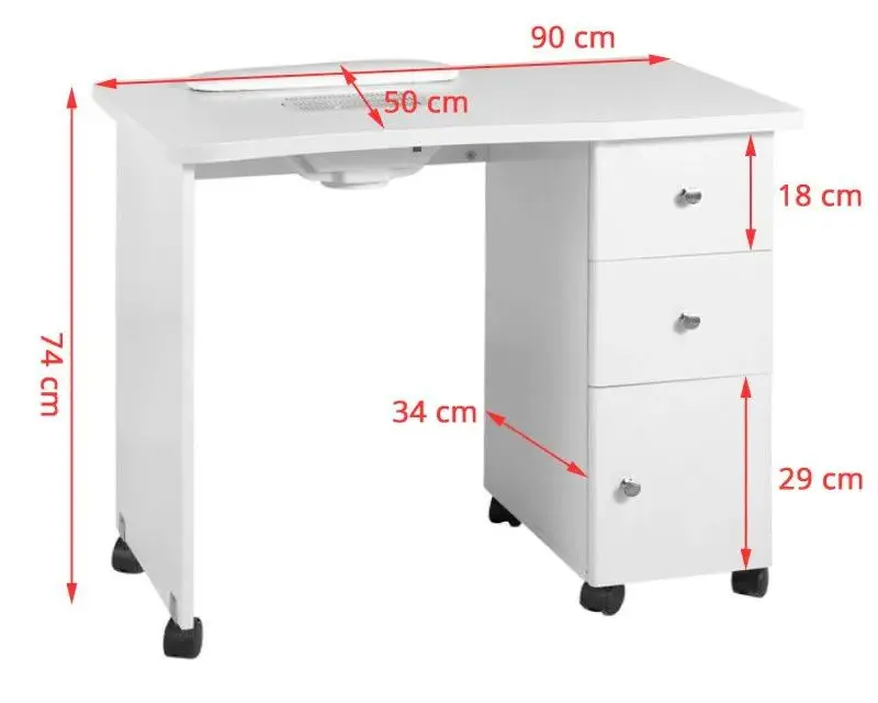 Masa manichiura Activeshop 011B (White)