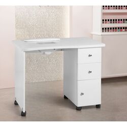 Стол маникюрный с вытяжкой Activeshop 011B (White)