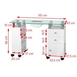 Стол маникюрный Activeshop 013B (White) Thumb