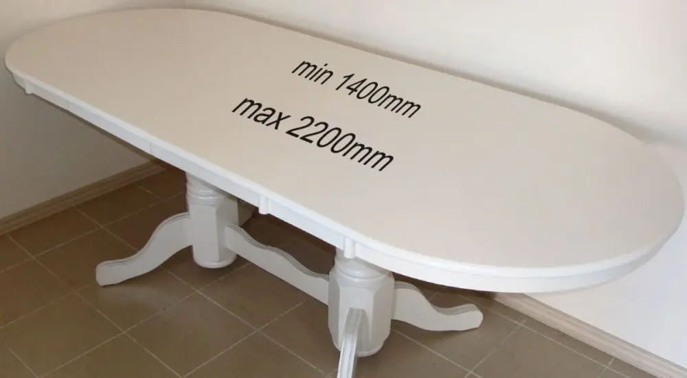 Стол раскладной AG 2200 Lux (White Pearl)