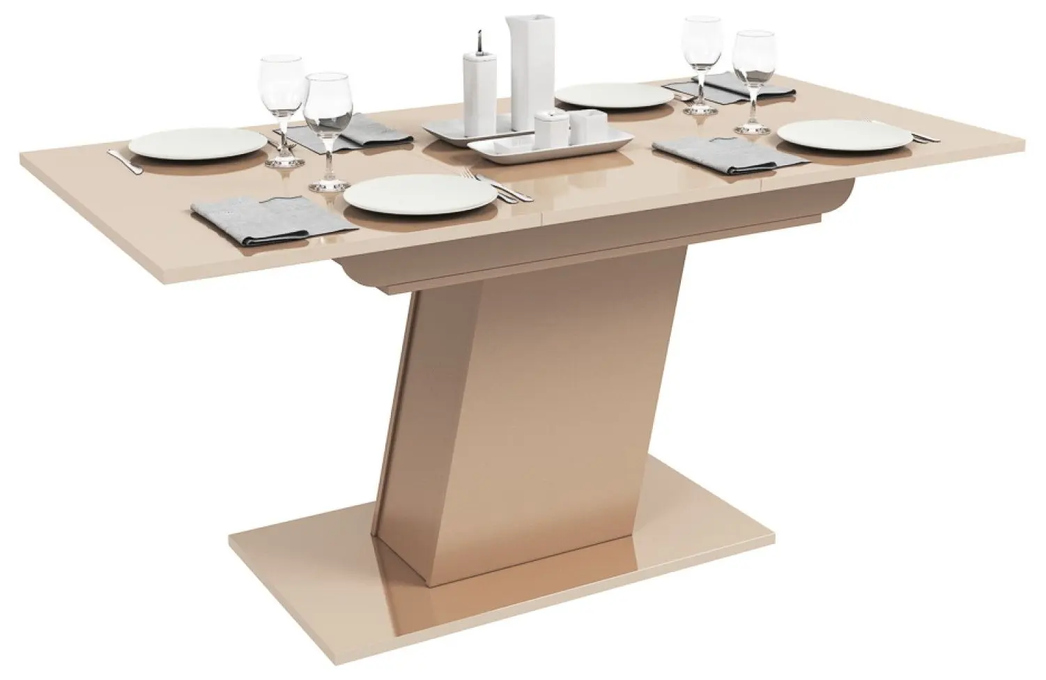 Masa extensibila BonMebel Bergamo 1 (Beige Gloss)